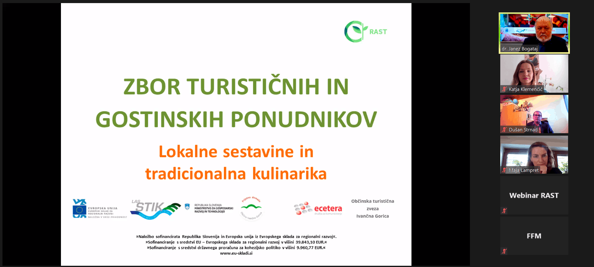 Spletni zbor turističnih in gostinskih ponudnikov s prof. dr. Janezom Bogatajem